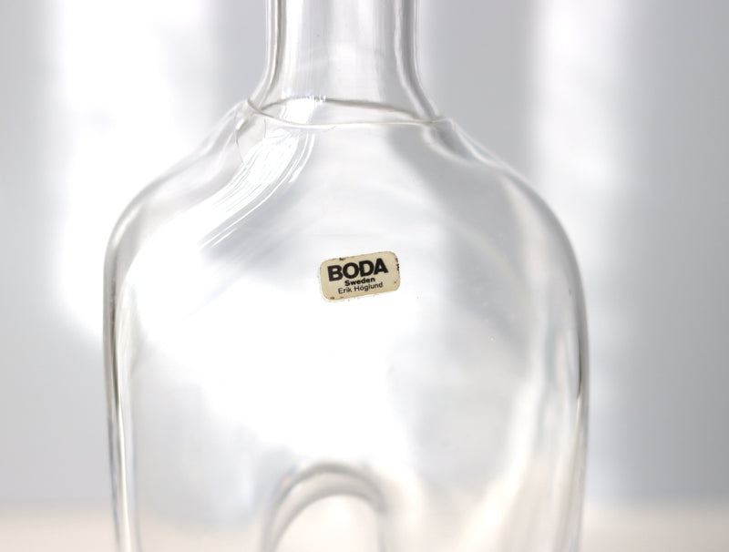 【北欧 スウェーデン ヴィンテージ】Boda (ボダ)Erik Höglund(エリック・ホグラン)bottle clear