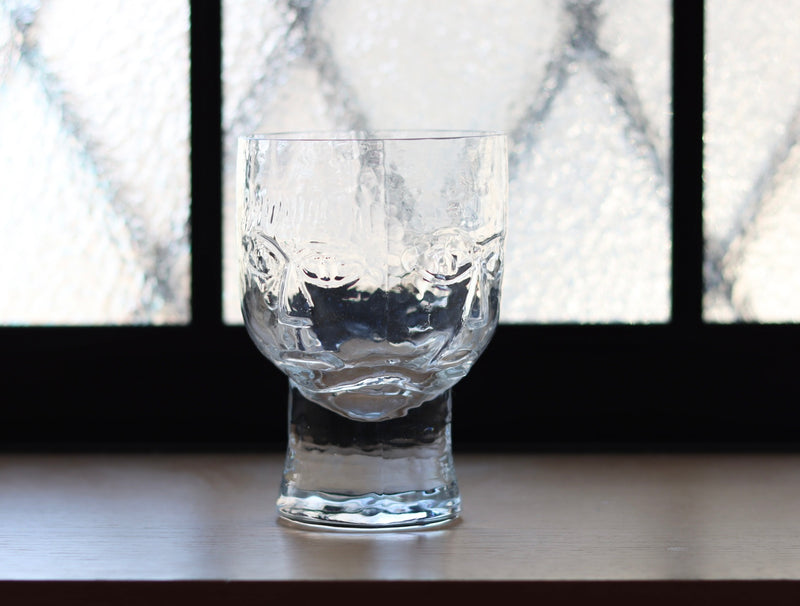 【北欧 スウェーデン ヴィンテージ】Boda (ボダ)Erik Höglund(エリック・ホグラン)face glass clear