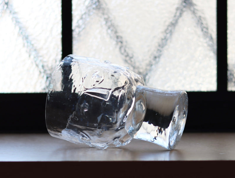 【北欧 スウェーデン ヴィンテージ】Boda (ボダ)Erik Höglund(エリック・ホグラン)face glass clear