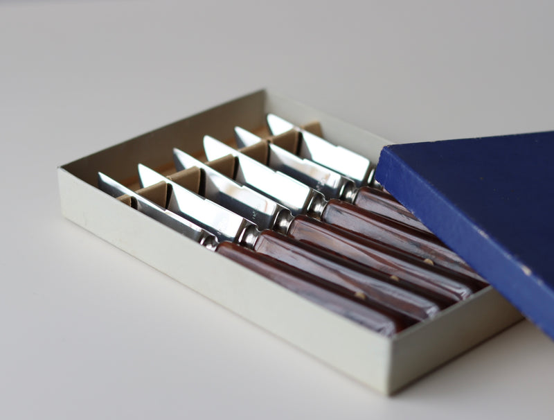【北欧 デンマーク ヴィンテージ】USC Kaj Bojesen(カイ・ボイスン) fruit knife 6pcs