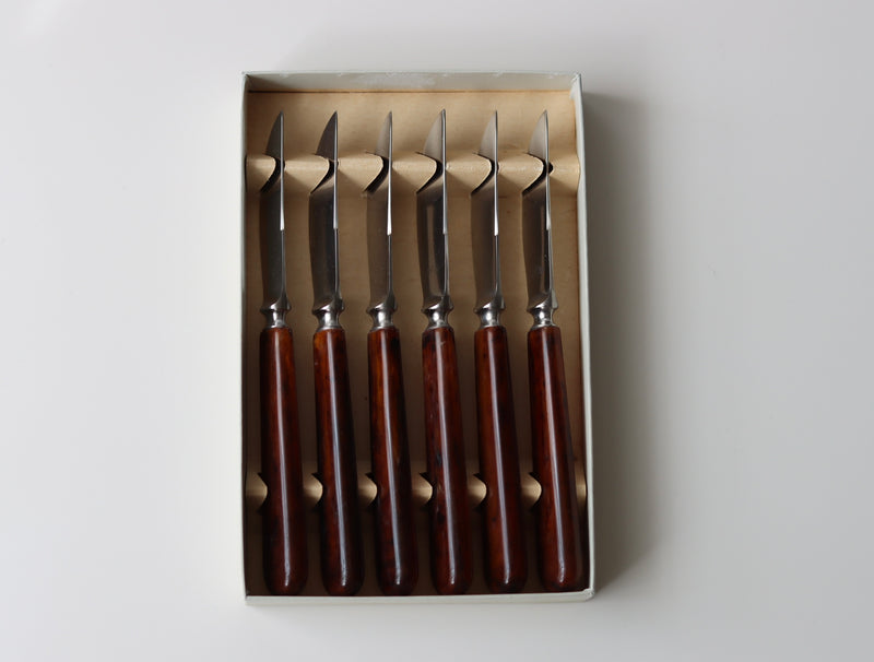 【北欧 デンマーク ヴィンテージ】USC Kaj Bojesen(カイ・ボイスン) fruit knife 6pcs