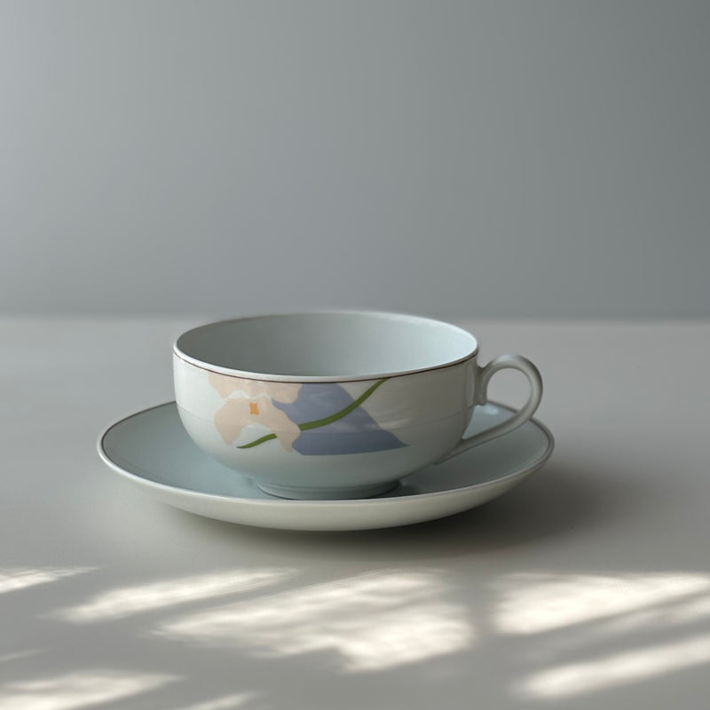 【北欧 デンマーク ヴィンテージ】B&G(ビング・オー・グレンダール) Blue Orchid(ブルーオーキッド) tea C/S