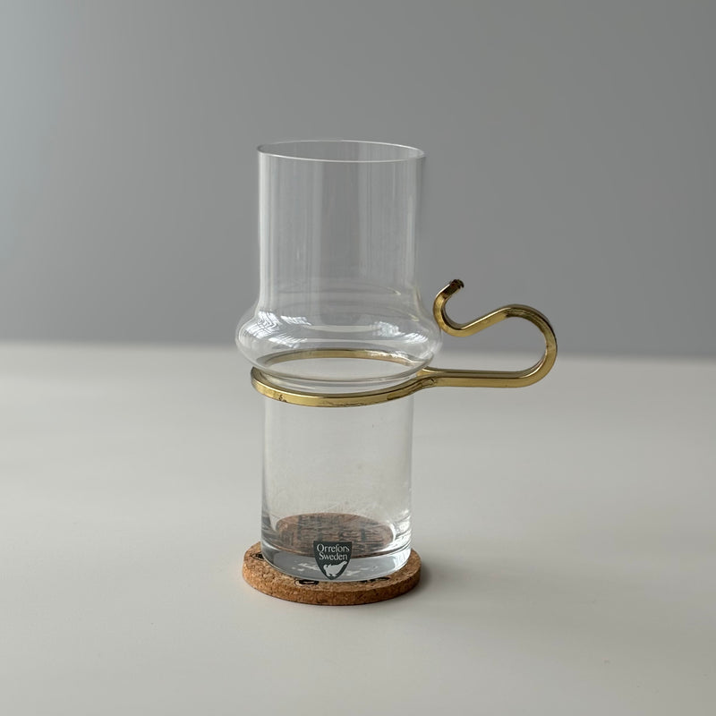 【北欧 スウェーデン ヴィンテージ】Orrefors (オレフォス) Irish coffee glass