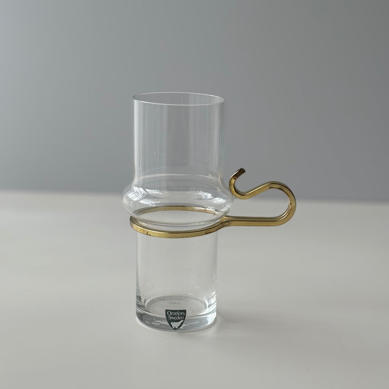 【北欧 スウェーデン ヴィンテージ】Orrefors (オレフォス) Irish coffee glass