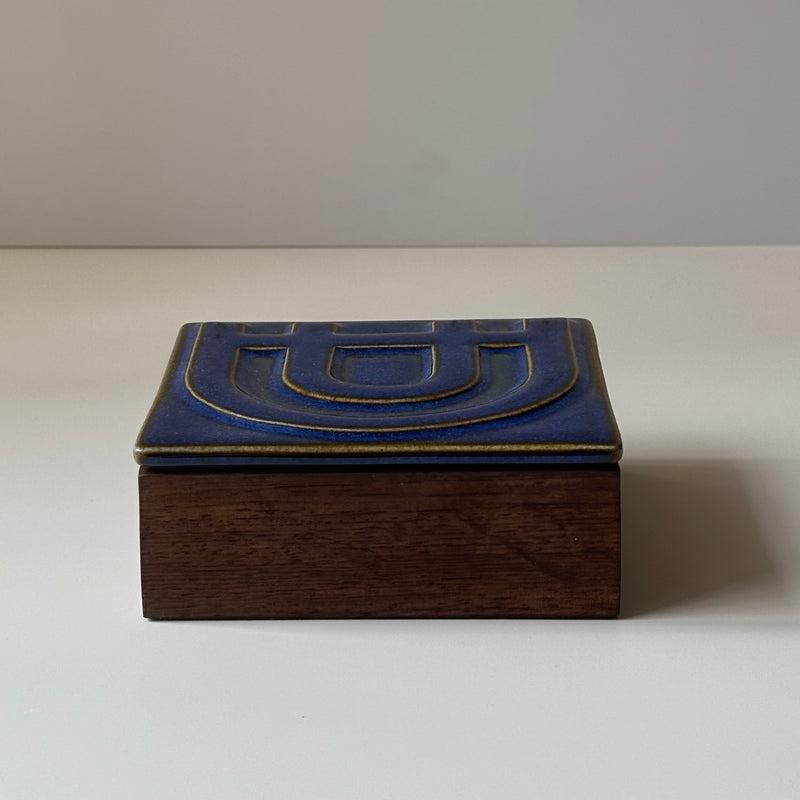 Soholm(スーホルム) Rosewood box │ 北欧ヴィンテージ デンマーク 小物入れ 陶磁器/ローズウッド