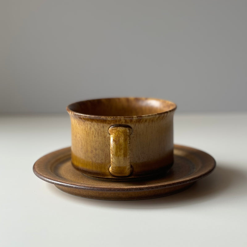 【北欧 スウェーデン ヴィンテージ】Hoganas Keramik (ホガナス・ケラミック) Sierra(シエッラ) tea cup saucer