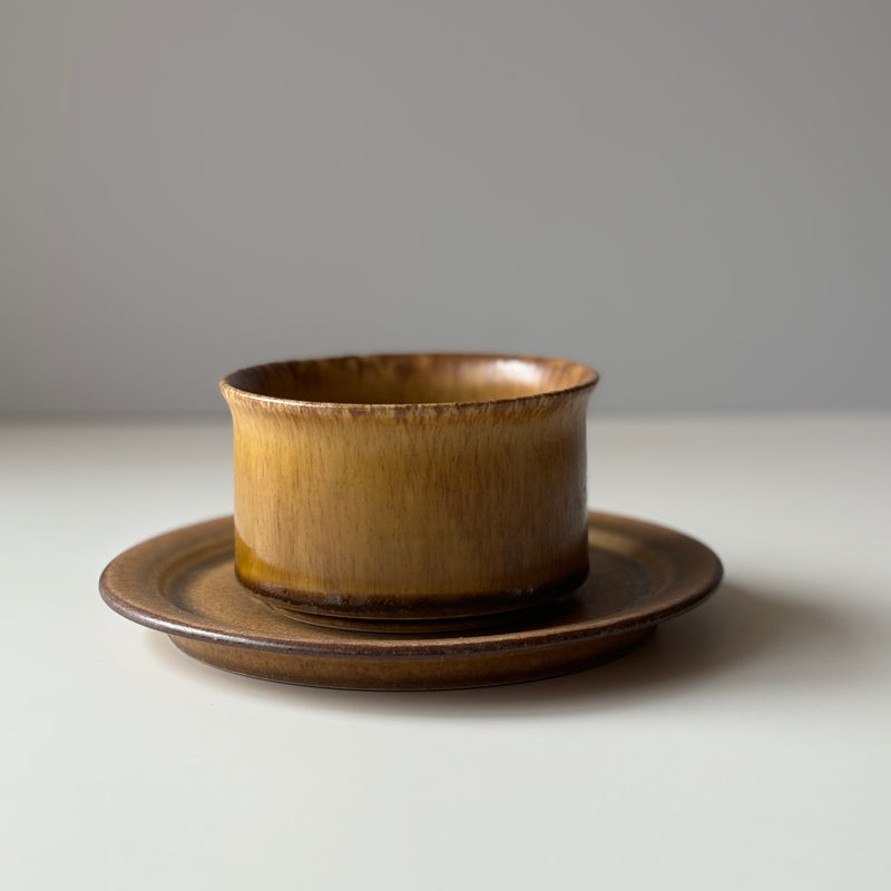 【北欧 スウェーデン ヴィンテージ】Hoganas Keramik (ホガナス・ケラミック) Sierra(シエッラ) tea cup saucer