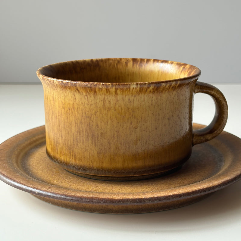 【北欧 スウェーデン ヴィンテージ】Hoganas Keramik (ホガナス・ケラミック) Sierra(シエッラ) tea cup saucer