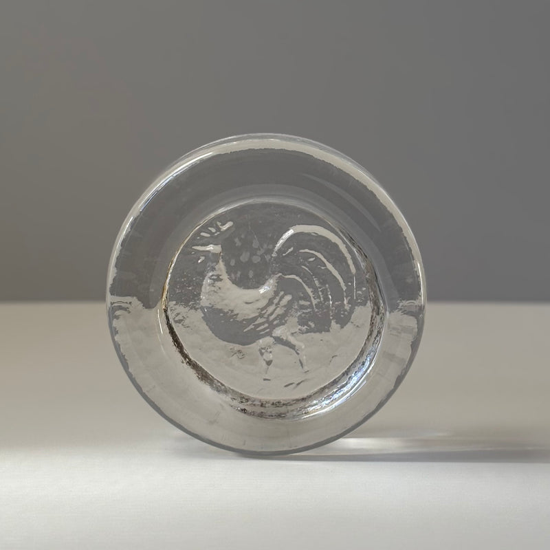 【北欧 スウェーデン ヴィンテージ】Boda (ボダ)Erik Höglund(エリック・ホグラン)ashtray clear bird