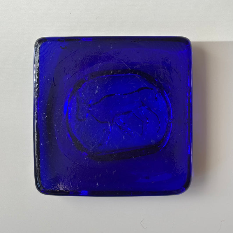 【北欧 スウェーデン ヴィンテージ】Boda (ボダ)Erik Höglund(エリック・ホグラン)ashtray blue cow