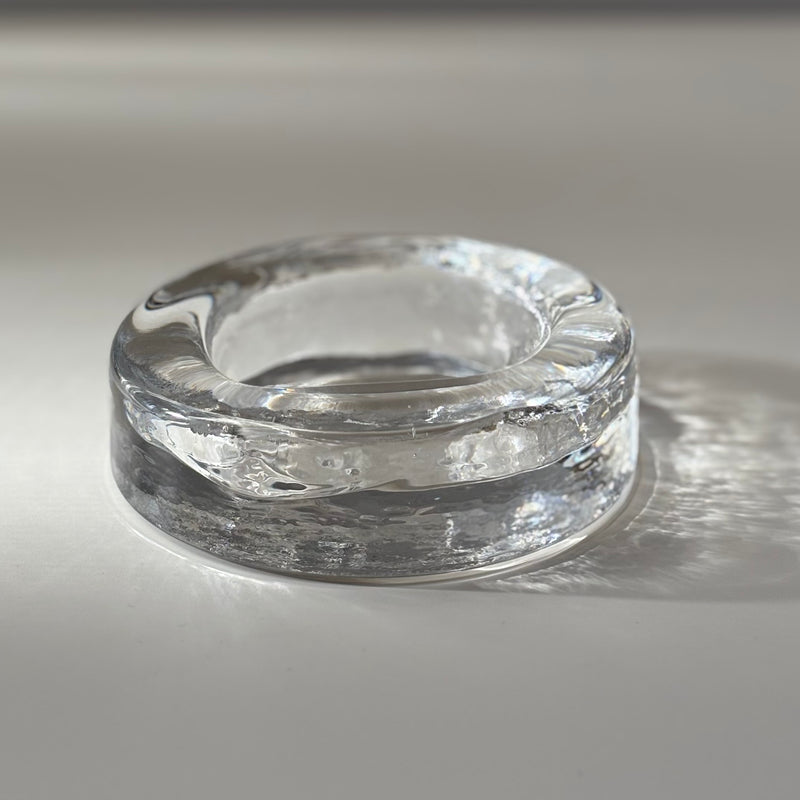 【北欧 スウェーデン ヴィンテージ】Boda (ボダ)Erik Höglund(エリック・ホグラン)ashtray clear cow