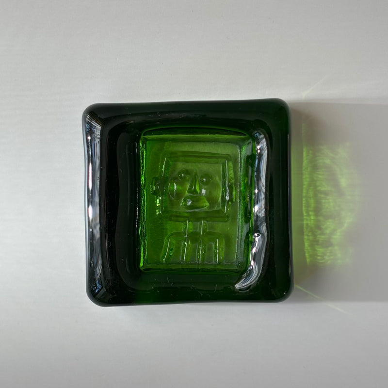 【北欧 スウェーデン ヴィンテージ】Boda (ボダ)Erik Höglund(エリック・ホグラン)ashtray green human
