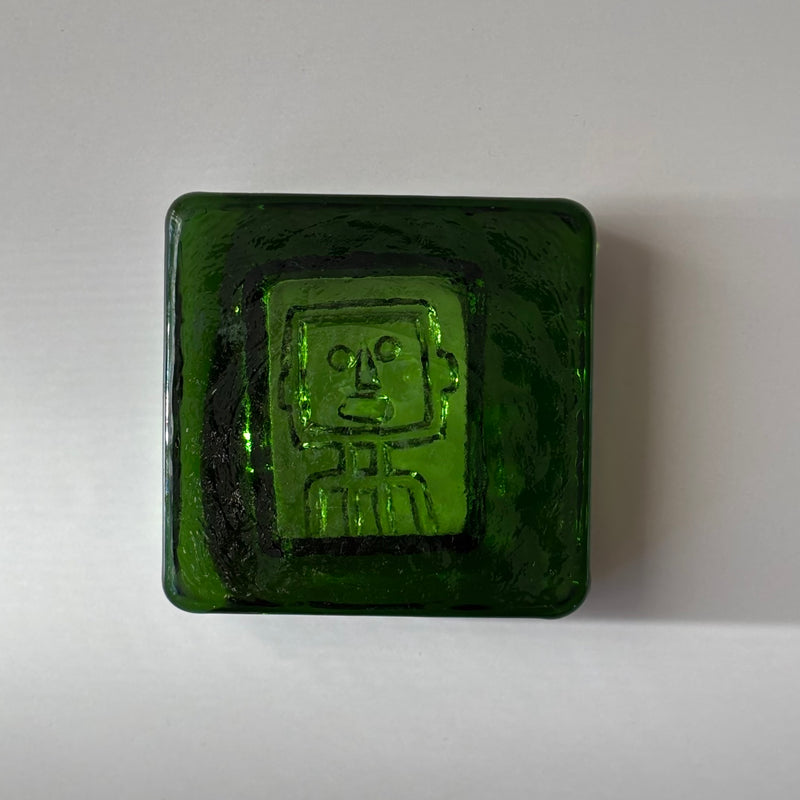 【北欧 スウェーデン ヴィンテージ】Boda (ボダ)Erik Höglund(エリック・ホグラン)ashtray green human