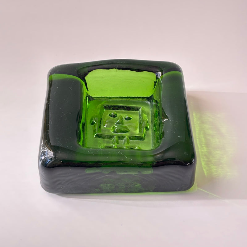 【北欧 スウェーデン ヴィンテージ】Boda (ボダ)Erik Höglund(エリック・ホグラン)ashtray green human