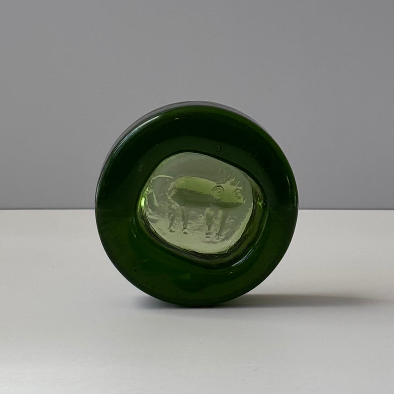 【北欧 スウェーデン ヴィンテージ】Boda (ボダ)Erik Höglund(エリック・ホグラン)ashtray green cat