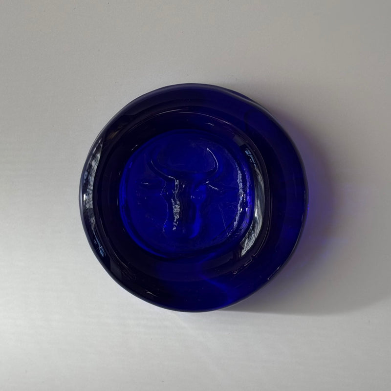 【北欧 スウェーデン ヴィンテージ】Boda (ボダ)Erik Höglund(エリック・ホグラン)ashtray blue cow