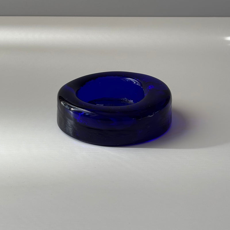 【北欧 スウェーデン ヴィンテージ】Boda (ボダ)Erik Höglund(エリック・ホグラン)ashtray blue cow