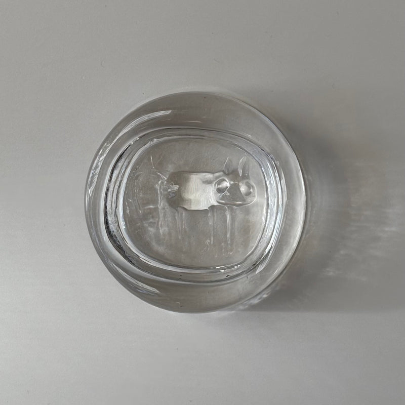 【北欧 スウェーデン ヴィンテージ】Boda (ボダ)Erik Höglund(エリック・ホグラン)ashtray clear cat