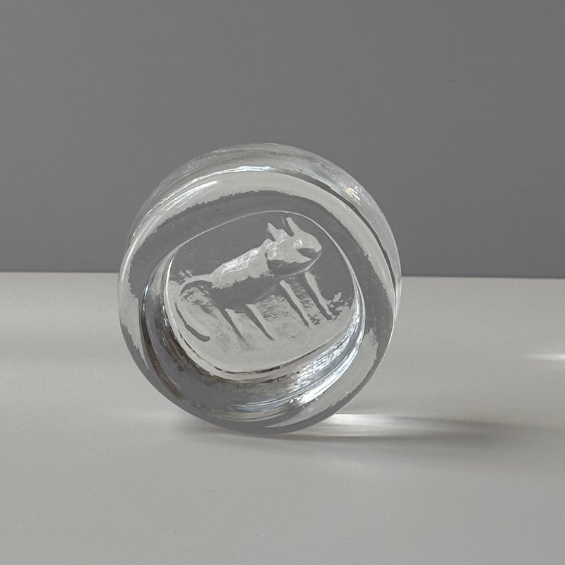 【北欧 スウェーデン ヴィンテージ】Boda (ボダ)Erik Höglund(エリック・ホグラン)ashtray clear cat