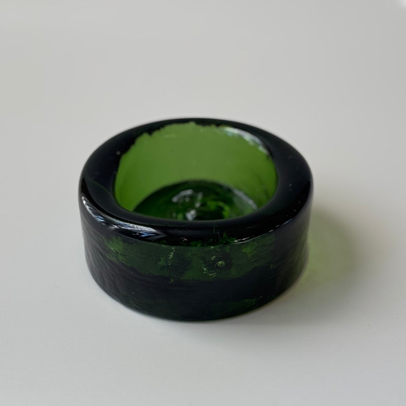 【北欧 スウェーデン ヴィンテージ】Boda (ボダ)Erik Höglund(エリック・ホグラン)ashtray green women