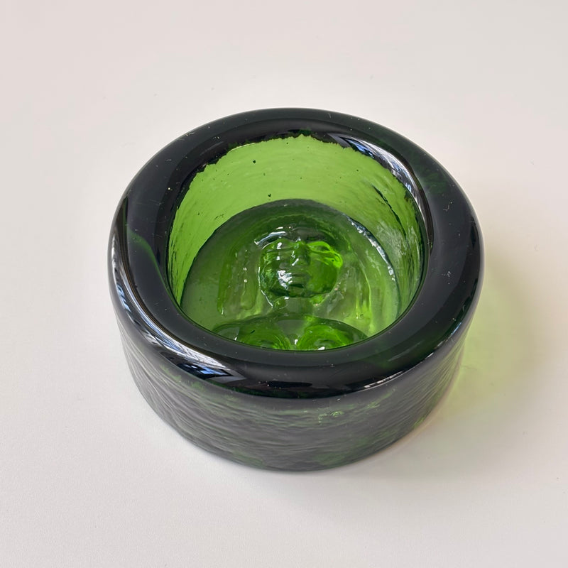 【北欧 スウェーデン ヴィンテージ】Boda (ボダ)Erik Höglund(エリック・ホグラン)ashtray green women