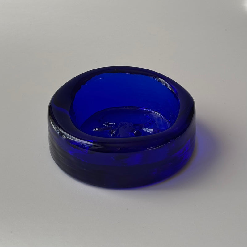 【北欧 スウェーデン ヴィンテージ】Boda (ボダ)Erik Höglund(エリック・ホグラン)ashtray blue cow
