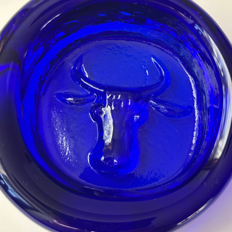 【北欧 スウェーデン ヴィンテージ】Boda (ボダ)Erik Höglund(エリック・ホグラン)ashtray blue cow