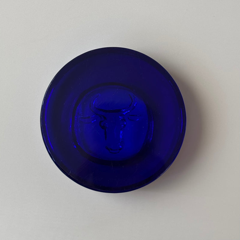 【北欧 スウェーデン ヴィンテージ】Boda (ボダ)Erik Höglund(エリック・ホグラン)ashtray blue cow