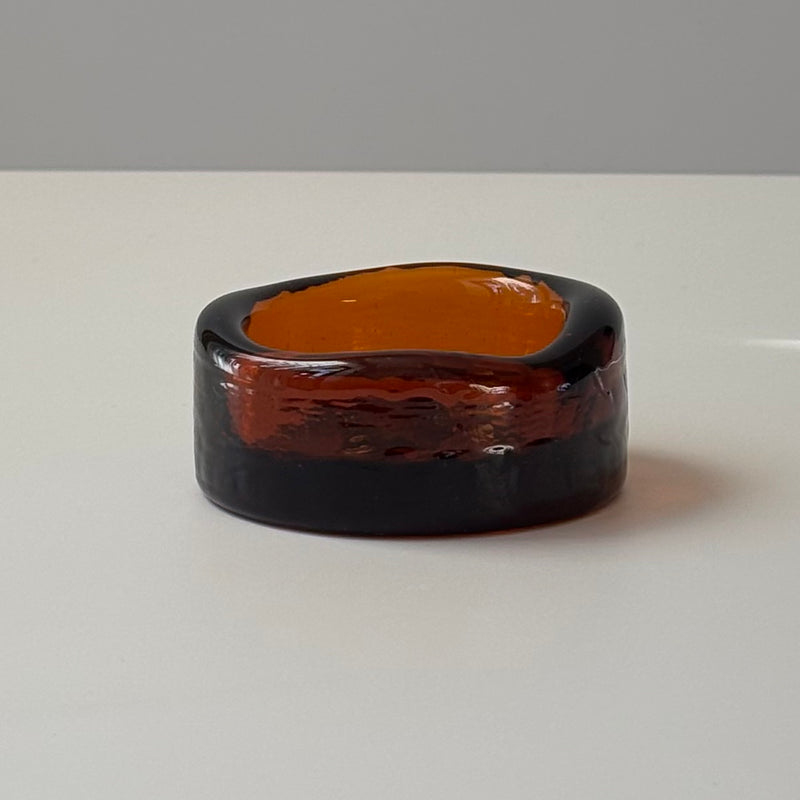 【北欧 スウェーデン ヴィンテージ】Boda (ボダ)Erik Höglund(エリック・ホグラン)ashtray amber cow