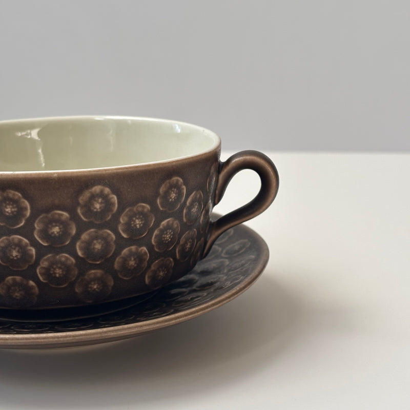 【北欧 デンマーク ヴィンテージ】Jens.H.Quistgaard (イェンス・クイストゴー) Azur umbra (アズール アンブラ) soup cup saucer
