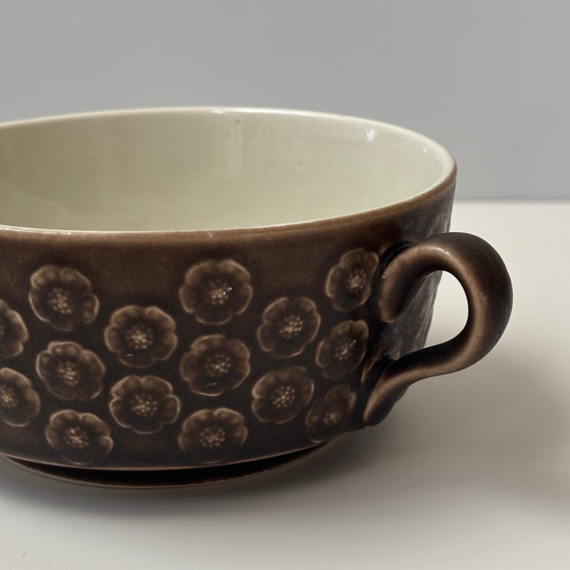 【北欧 デンマーク ヴィンテージ】Jens.H.Quistgaard (イェンス・クイストゴー) Azur umbra (アズール アンブラ) soup cup saucer