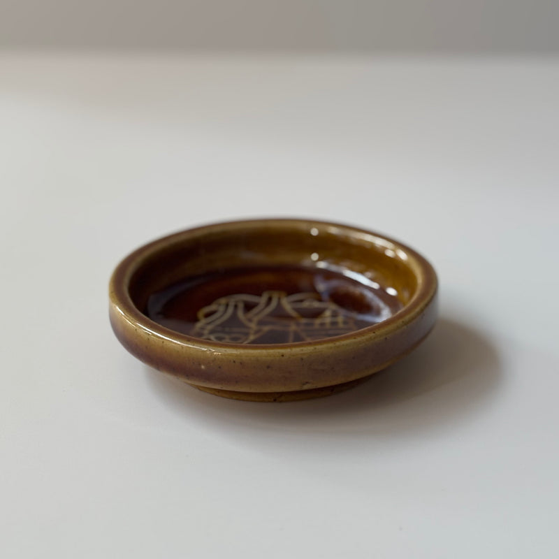 【北欧 デンマーク ヴィンテージ】Michael Andersen&son (マイケル・アンダーセン) ashtray brown