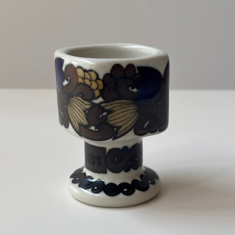 【北欧 フィンランド ヴィンテージ】Arabia (アラビア) Kalevala(カレワラ) egg cup 1981