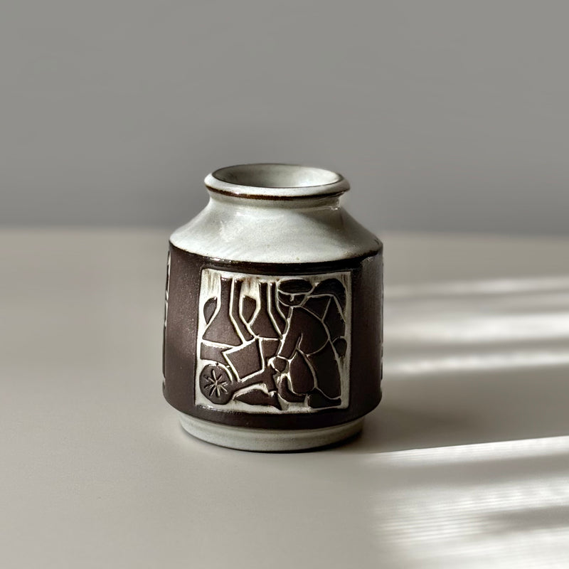 【北欧 デンマーク ヴィンテージ】Michael Andersen&son (マイケル・アンダーセン) small vase grey