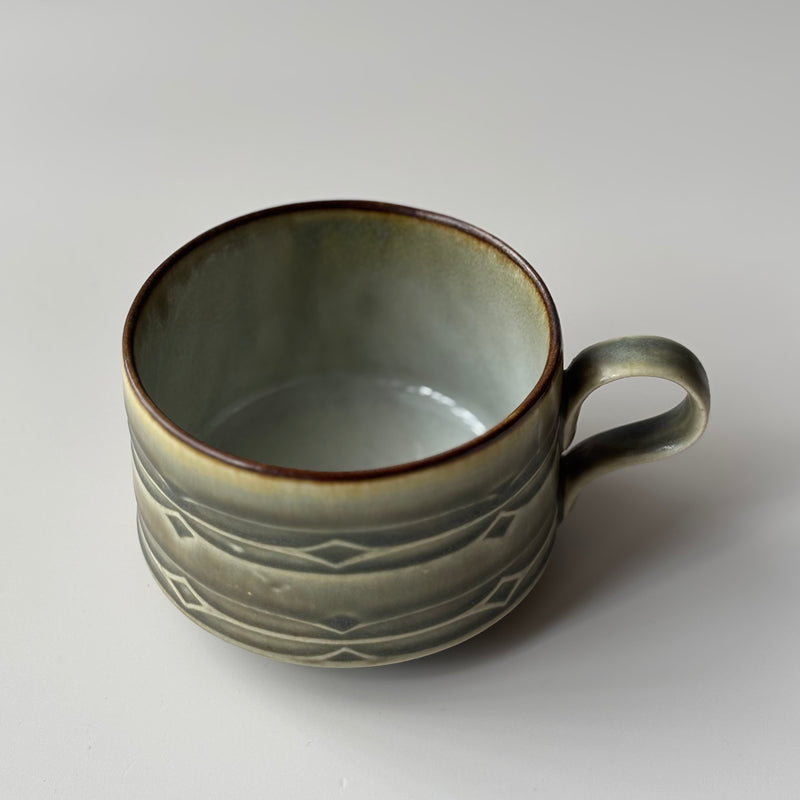 【北欧 デンマーク ヴィンテージ】Jens.H.Quistgaard (イェンス・クイストゴー)Rune (ルーン)cup caucer