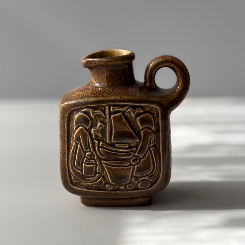 【北欧 デンマーク ヴィンテージ】Michael Andersen&son (マイケル・アンダーセン) handle vase brown