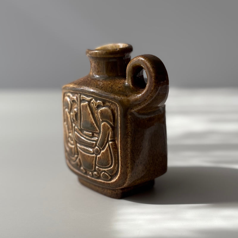【北欧 デンマーク ヴィンテージ】Michael Andersen&son (マイケル・アンダーセン) handle vase brown