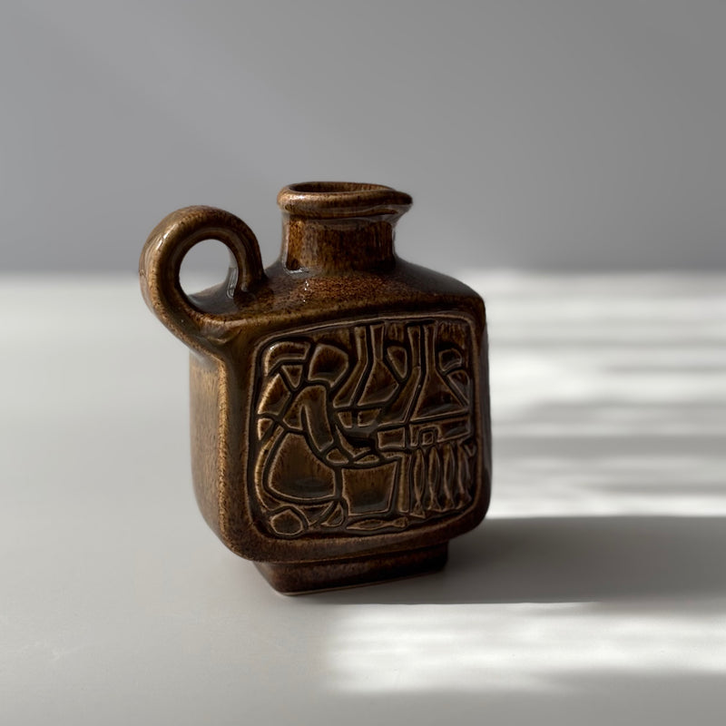 【北欧 デンマーク ヴィンテージ】Michael Andersen&son (マイケル・アンダーセン) handle vase brown