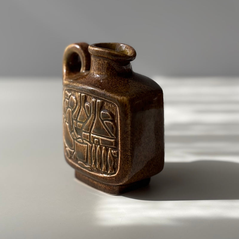 【北欧 デンマーク ヴィンテージ】Michael Andersen&son (マイケル・アンダーセン) handle vase brown