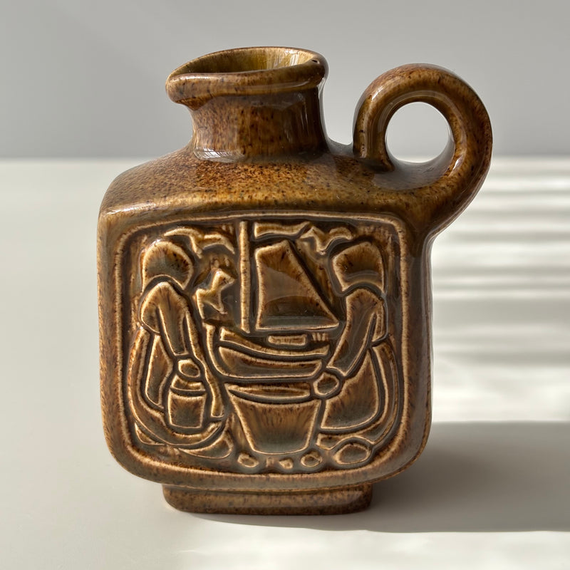 【北欧 デンマーク ヴィンテージ】Michael Andersen&son (マイケル・アンダーセン) handle vase brown