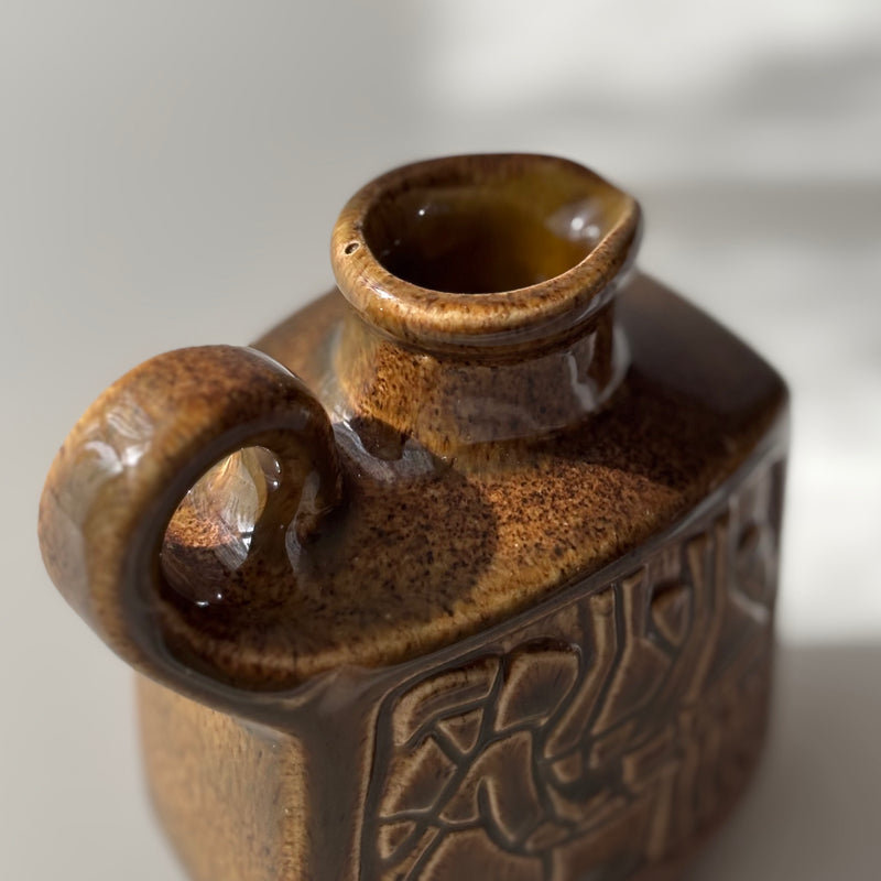 【北欧 デンマーク ヴィンテージ】Michael Andersen&son (マイケル・アンダーセン) handle vase brown