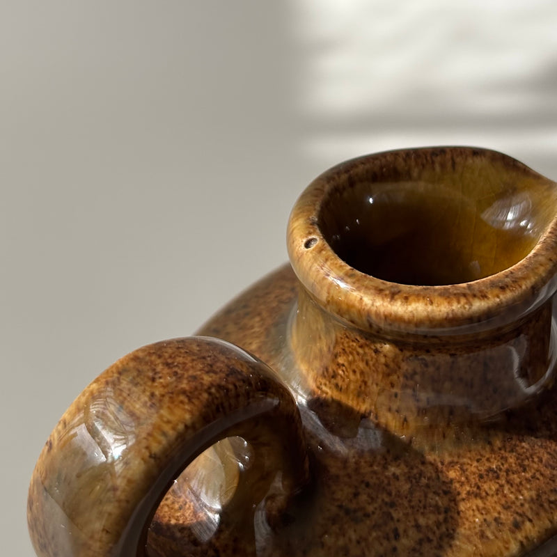 【北欧 デンマーク ヴィンテージ】Michael Andersen&son (マイケル・アンダーセン) handle vase brown