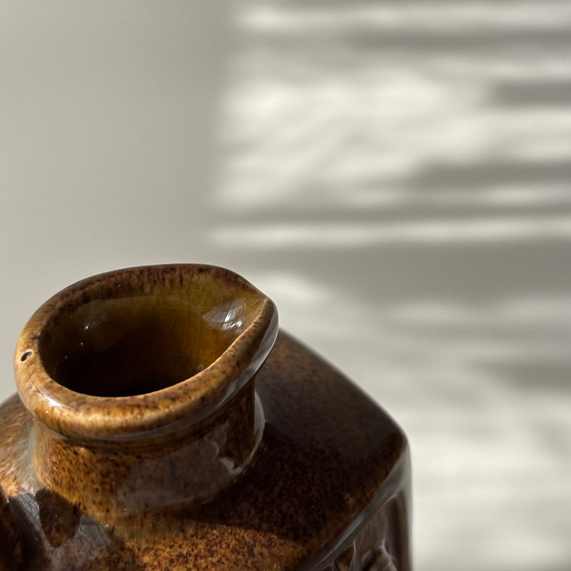 【北欧 デンマーク ヴィンテージ】Michael Andersen&son (マイケル・アンダーセン) handle vase brown
