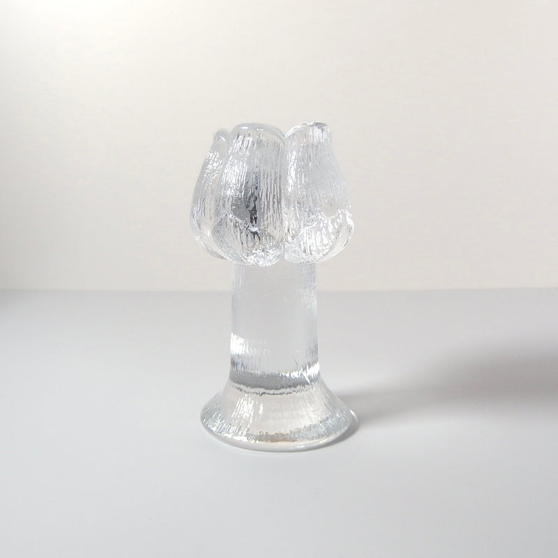 【北欧 スウェーデン ヴィンテージ】Kosta Boda (コスタ・ボダ) Rosebud candle holder