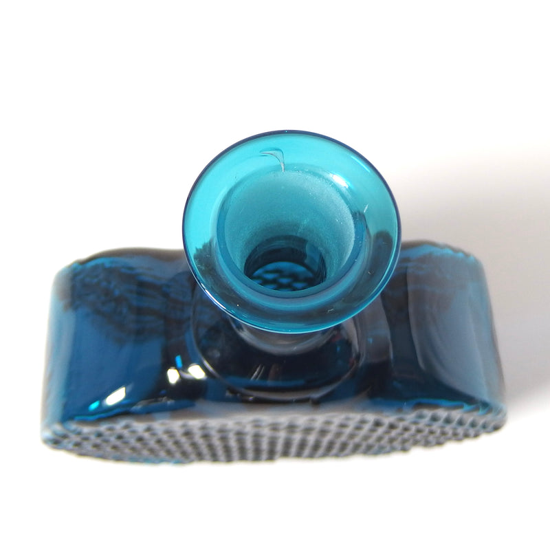 【北欧 フィンランド ヴィンテージ】Riihimaen Lasi (リーヒマエン・ラシ) Flindari 1709(フリンダリ)bottle turquoise