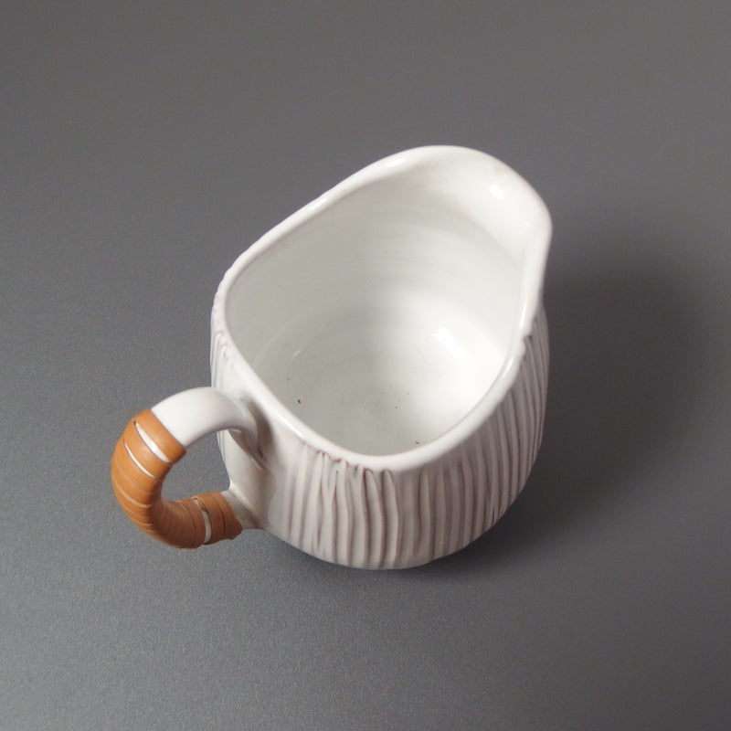 【北欧 ヴィンテージ】Løvemose (ロウエモーズ) Hvidsten creamer & sugar bowl