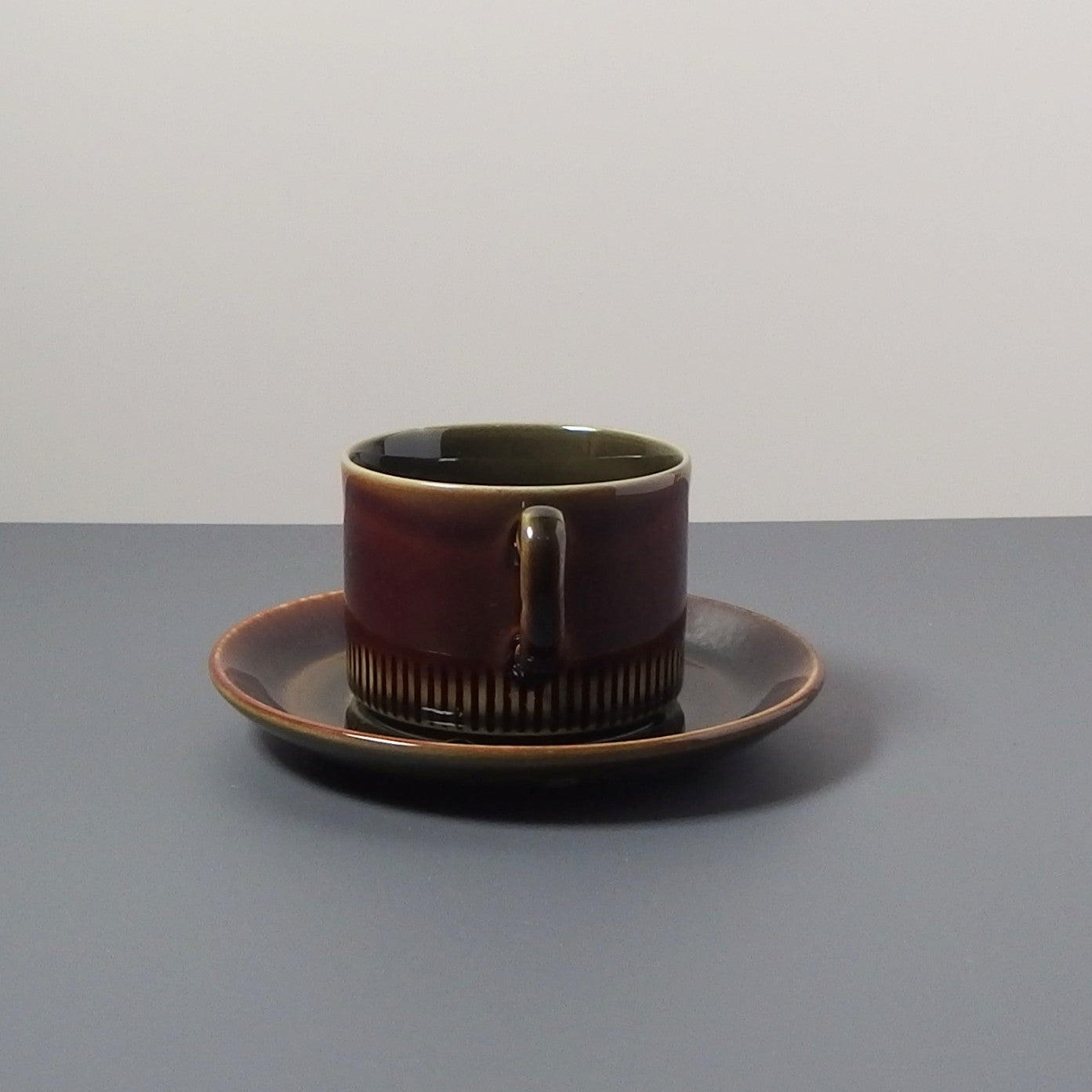 【北欧 ヴィンテージ】Gefle(ゲフレ) Oliv(オリーブ) coffee cup