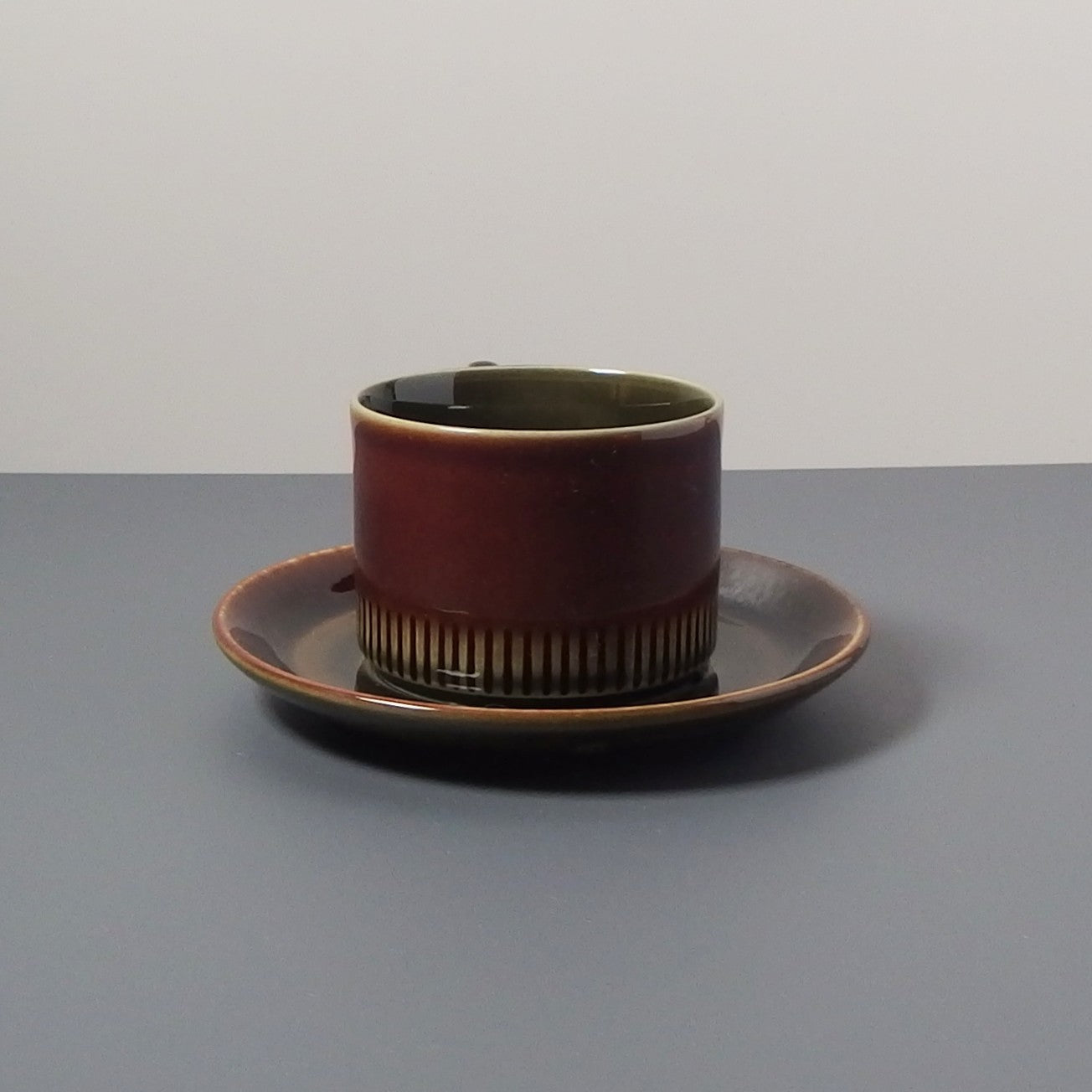 【北欧 ヴィンテージ】Gefle(ゲフレ) Oliv(オリーブ) coffee cup