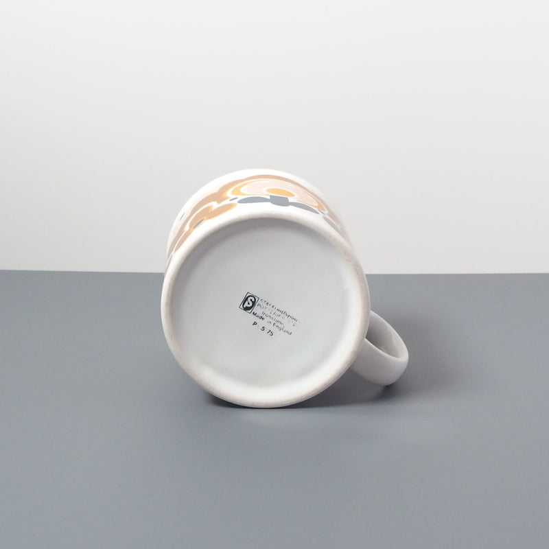 【イギリス ヴィンテージ】Staffordshire (スタッフォードシャー)flower mug