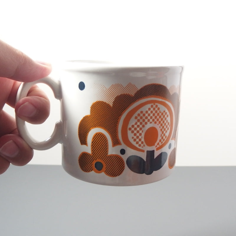 【イギリス ヴィンテージ】Staffordshire (スタッフォードシャー)flower mug